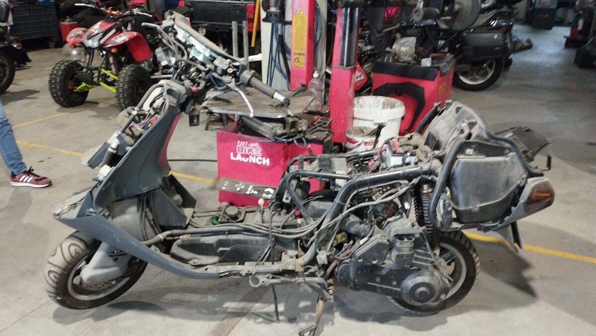 Moto de Protección Civil recuperada en Soutomaior