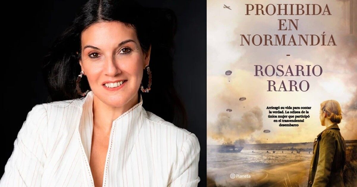 Rosario Raro e a portada de 'Prohibida en Normandía'