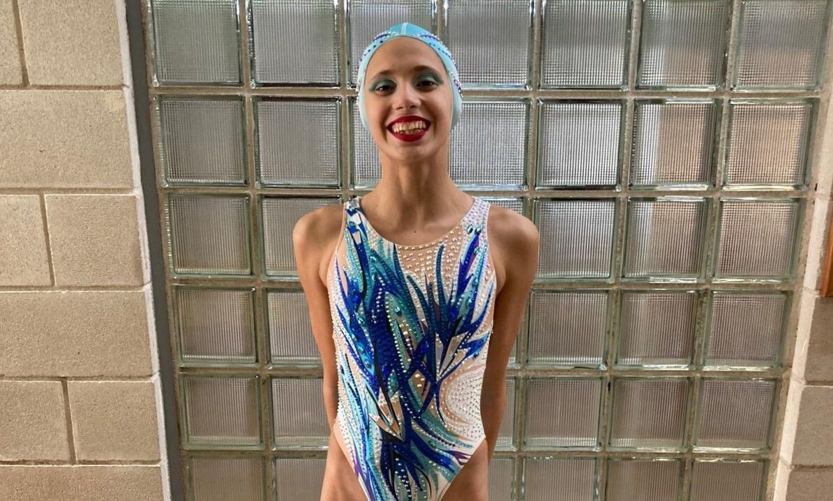 Daniela Suárez, nadadora del Club Galaico Sincro