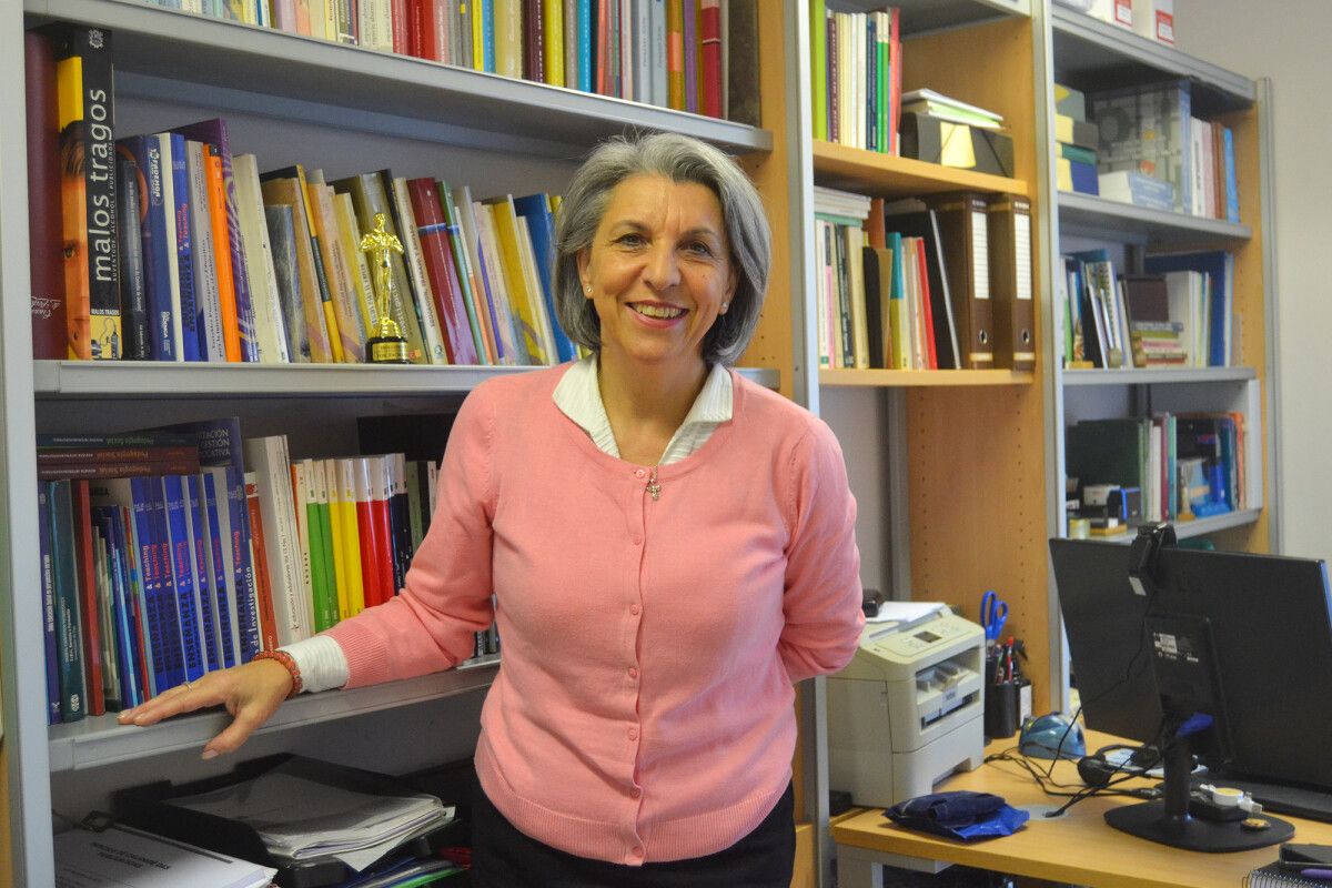 A catedrática da Facultade de Ciencias da Educación e do Deporte, Margarita Pino