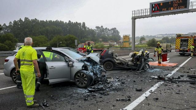 Accidente mortal na Autovía do Salnés Accidente mortal na Autovía do Salnés