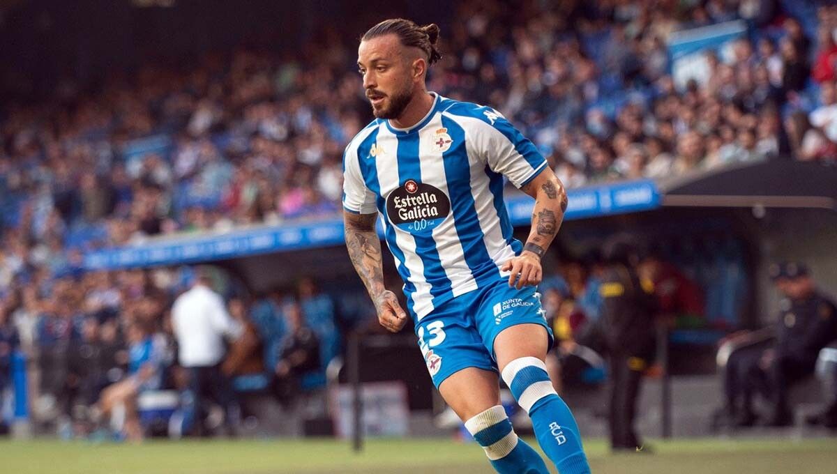 Héctor Hernández, nun partido co Deportivo