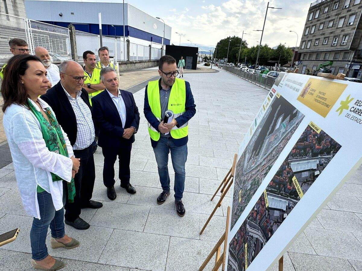 Visita ás obras de humanización da Avenida de Ourense (PO-11)