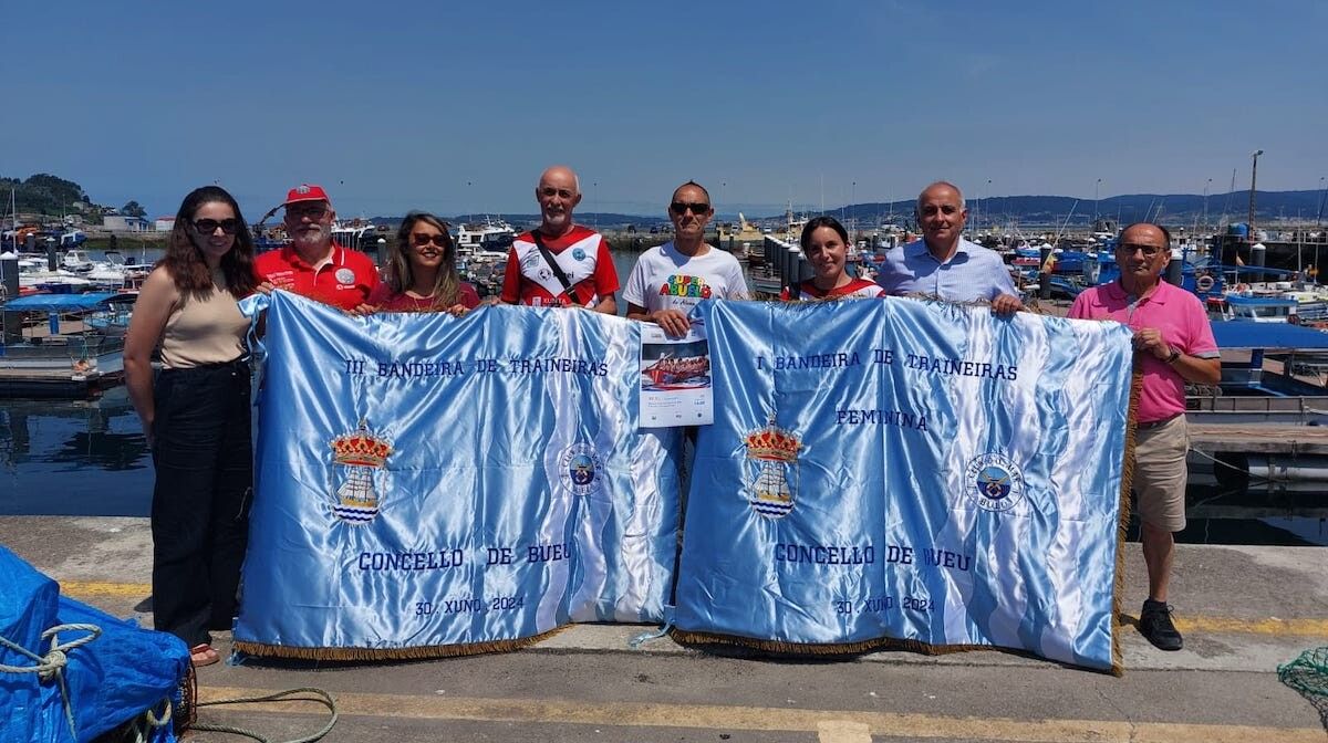 Presentación de la regata de la Liga ACT de traineras en Bueu