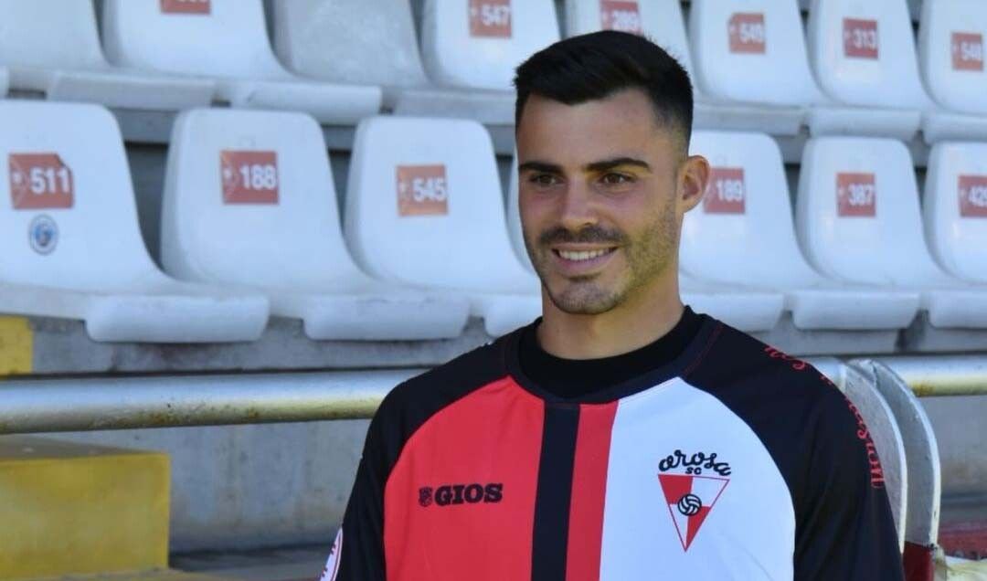 Carlos Torrado, na súa presentación como xogador do Arosa
