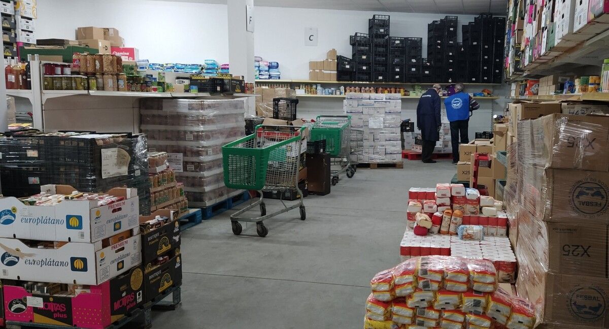 Almacén del Banco de Alimentos de Pontevedra en la calle Faustino Santalices