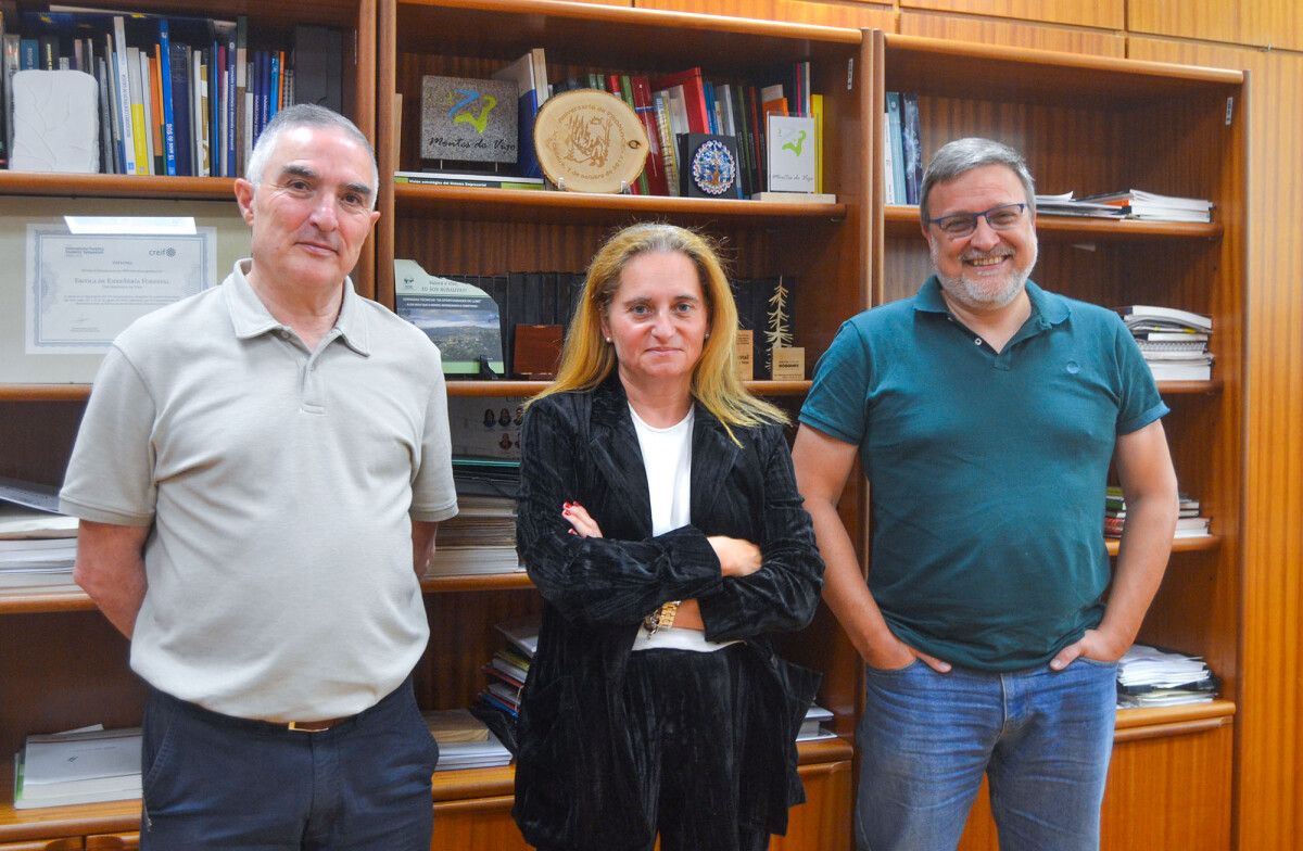 José Manuel Casas, Ángeles Cancela y Juan Picos