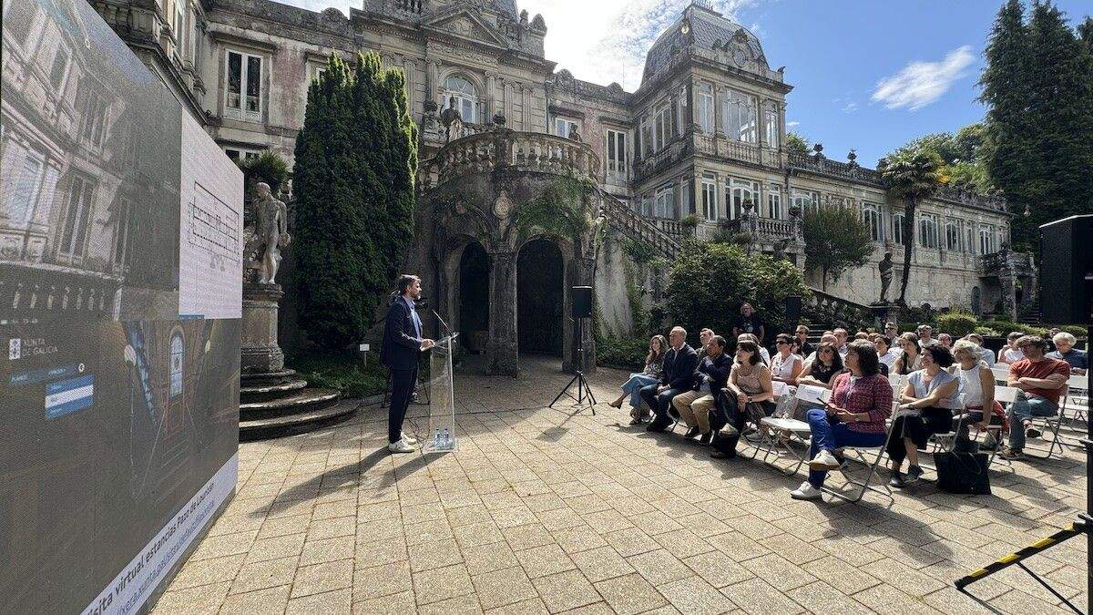 Visita de los estudios finalistas del concurso para rehabilitar el Pazo de Lourizán