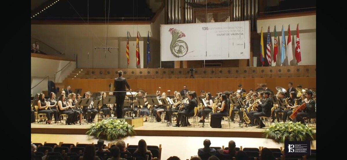Victoria da Banda Municipal de Caldas de Reis no Certame 'Ciutat de València'