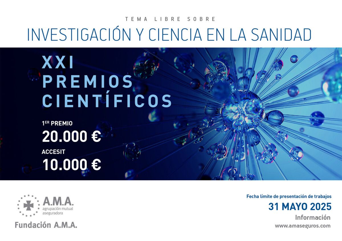 A Fundación A.M.A. convoca os seus XXI Premios Científicos, baixo o lema "Investigación e Ciencia na Sanidade"