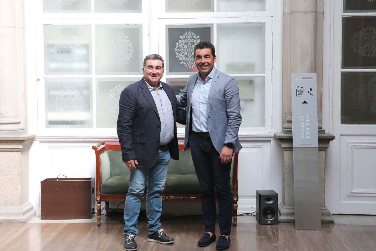 Ricardo Martínez, alcalde de Portas e Luis López presidente da Deputación