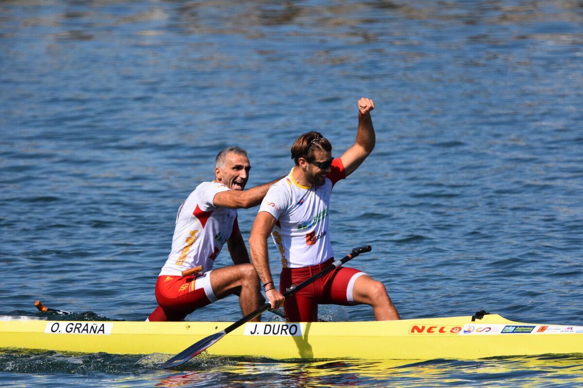 Jaime Duro e Óscar Craña no Campionato do Mundo de Maratón de Metkovic