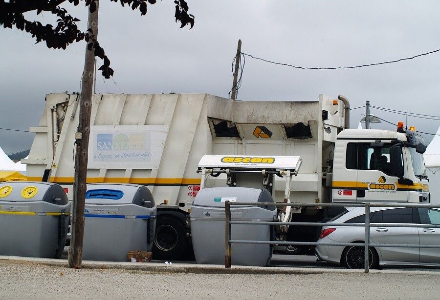 Recollida de lixo en Sanxenxo