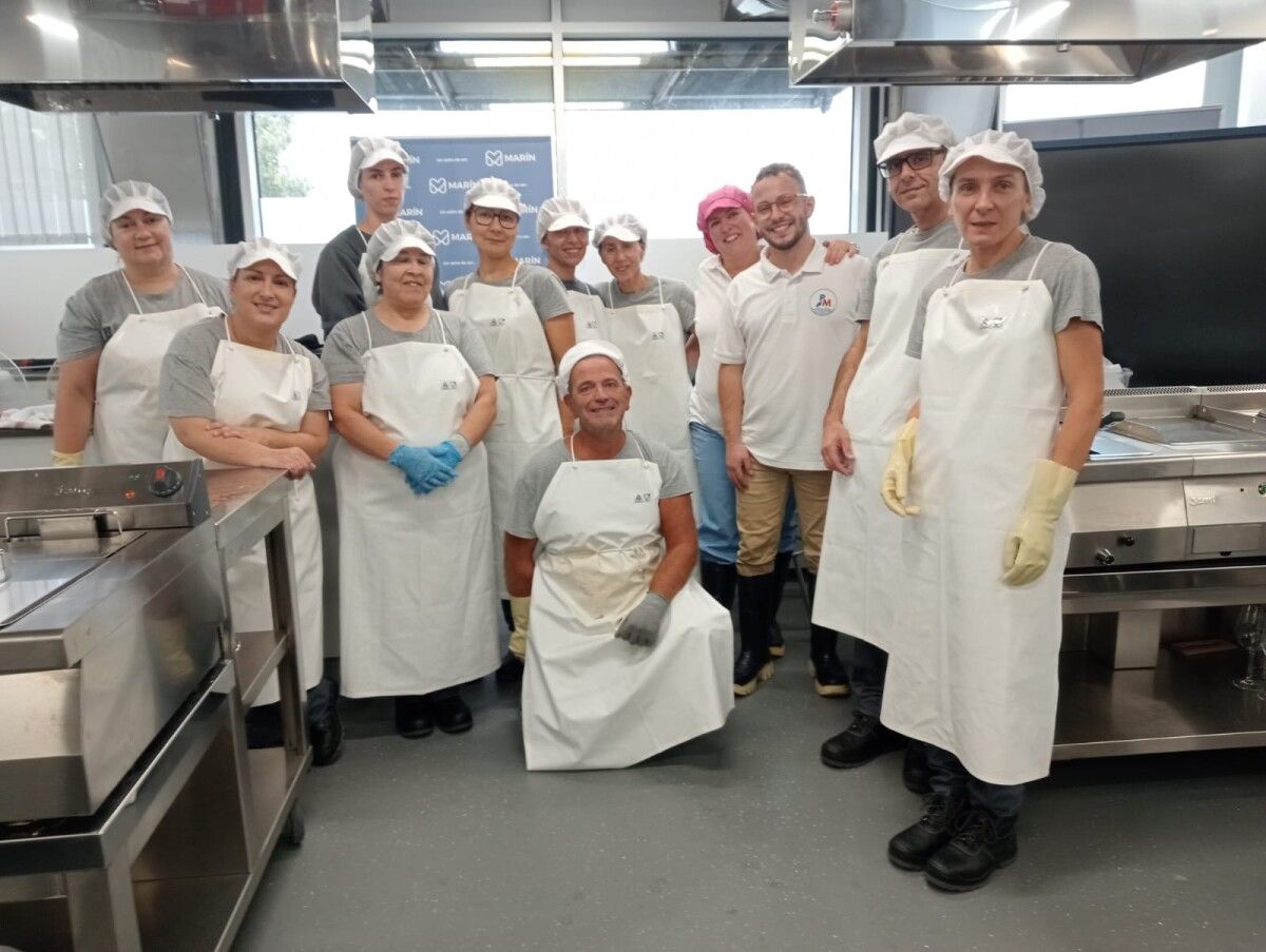 Visita dos participantes do obradoiro a Pescados Molino