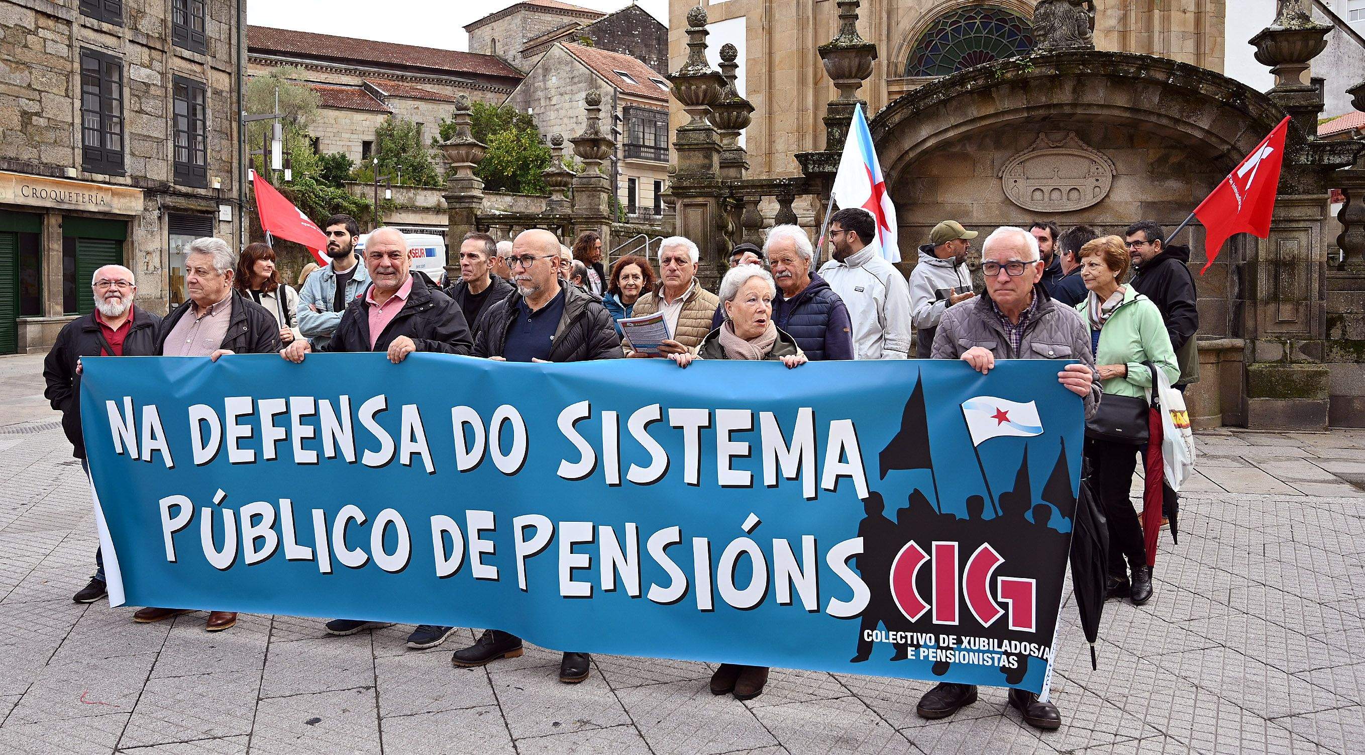 Protesta do colectivo de Xubilados/as e Pensionistas da CIG