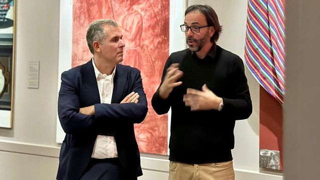 Rafa Domínguez con Miguel Mallol