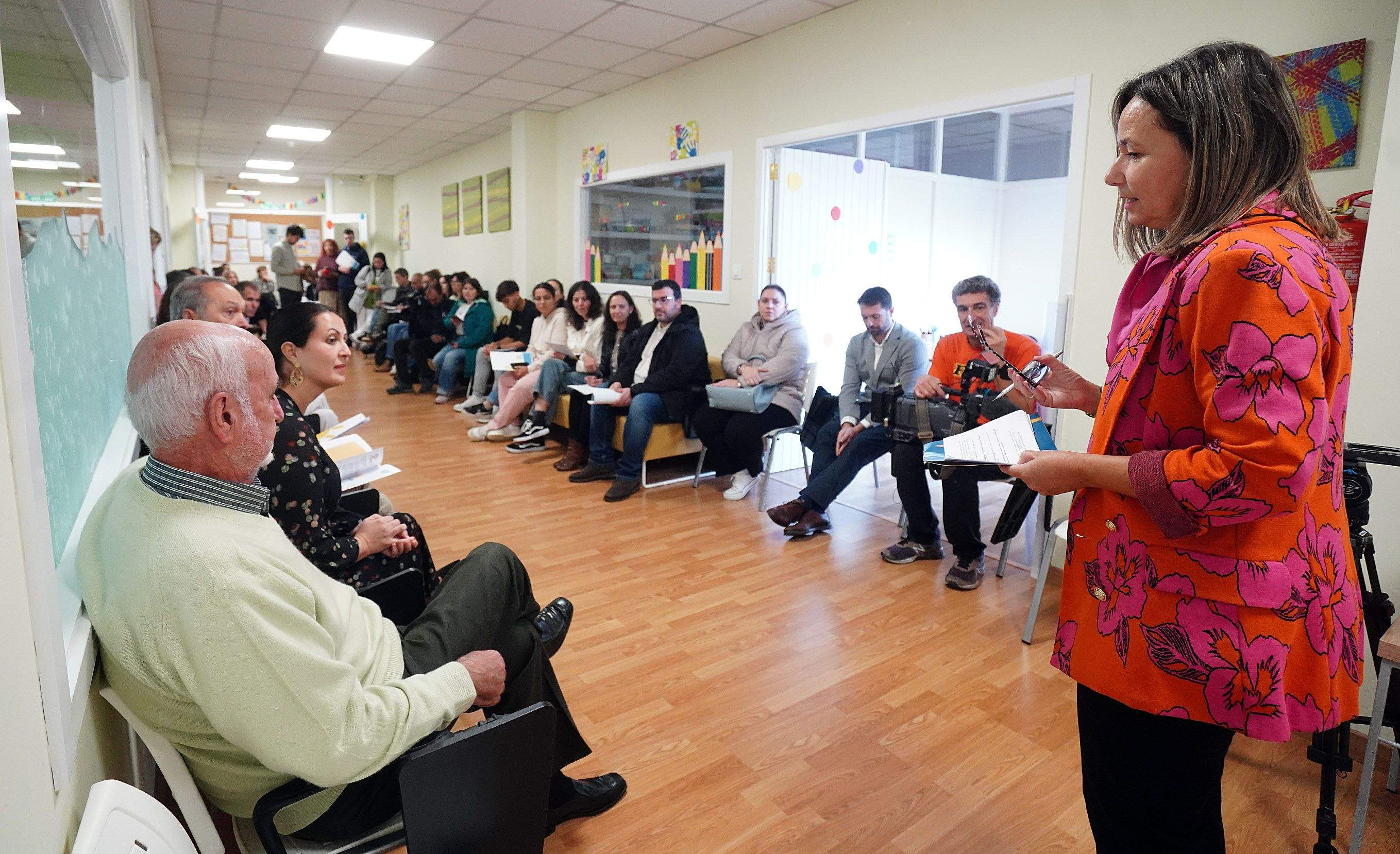 Actividad realizada en la sede de Amencer-ASPACE en Pontevedra para mostrar el funcionamiento del primer exoesqueleto pediátrico