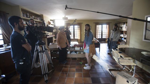 Rodaxe en Marín da película "As liñas descontinuas", de Anxos Fazáns