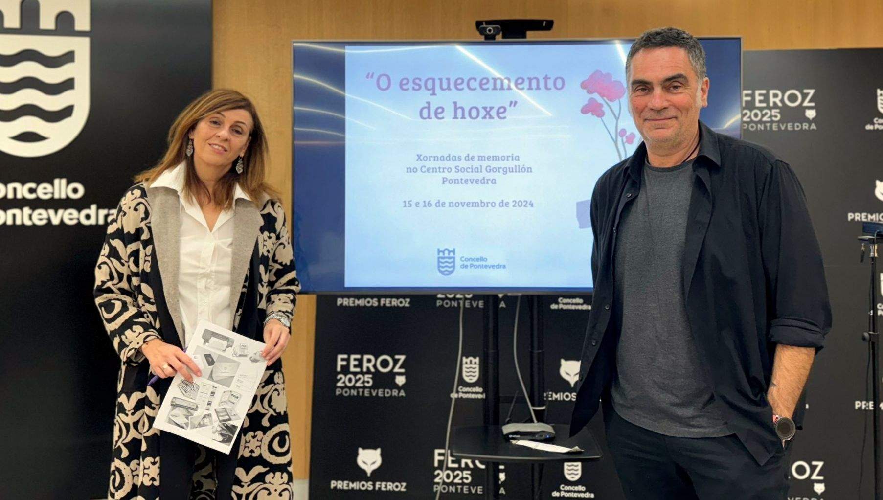 Montse Fajardo e Demetrio Gómez presentan las jornadas sobre memoria histórica
