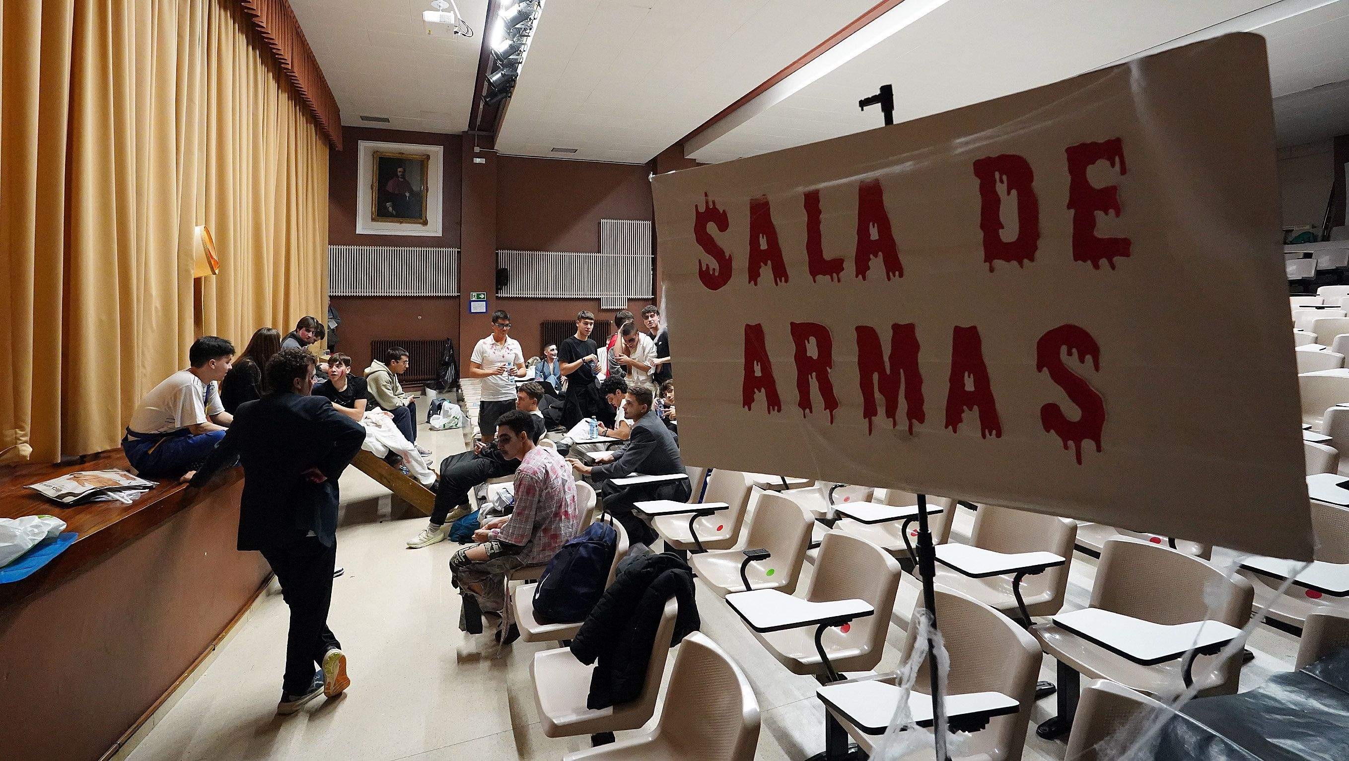 "Túnel do Terror" no IES Sánchez Cantón