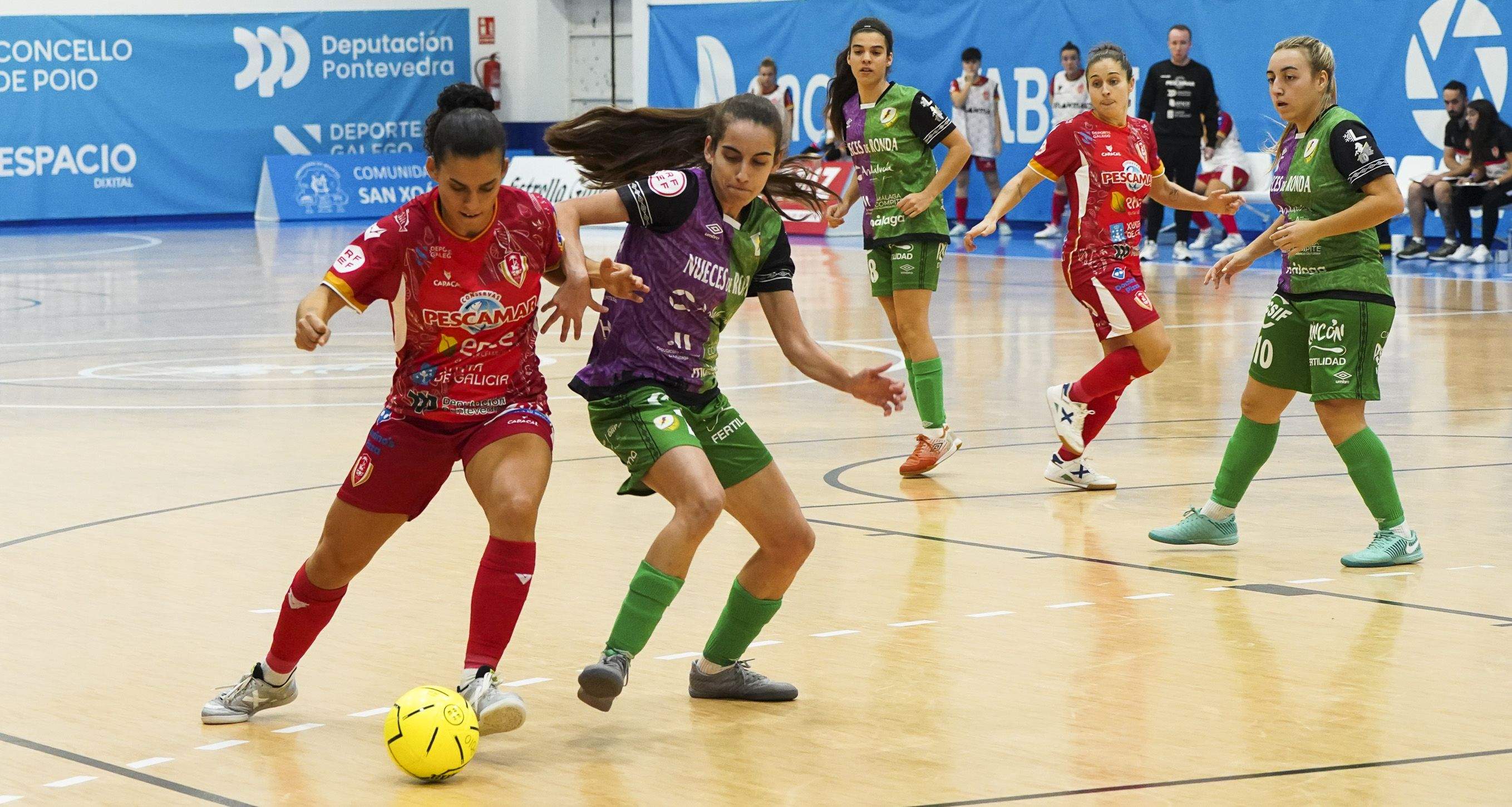 Partido entre Poio Pescamar y Atlético Torcal en A Seca