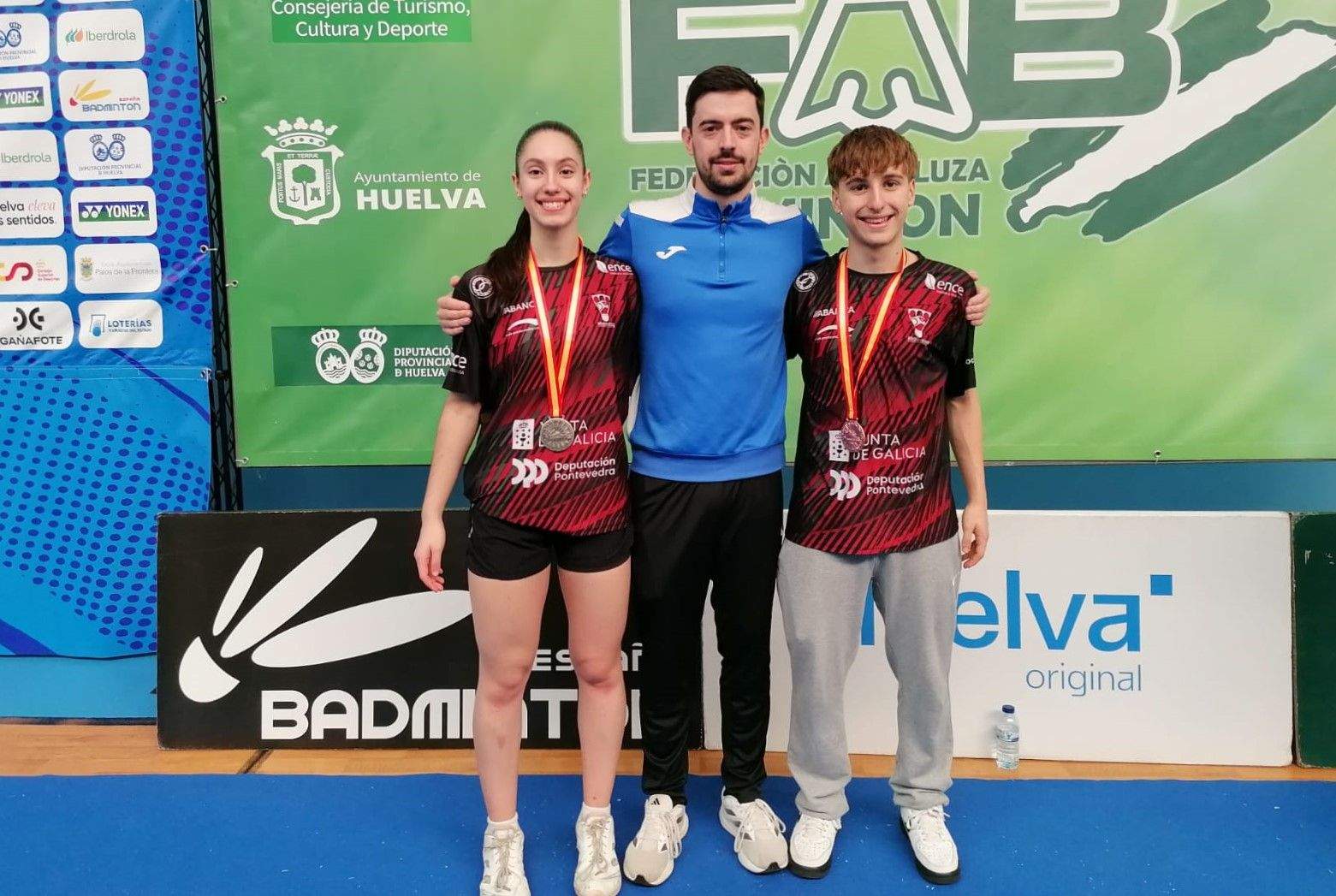 Carmen Carro e Raúl Bergua, no Campionato de España Sub-17