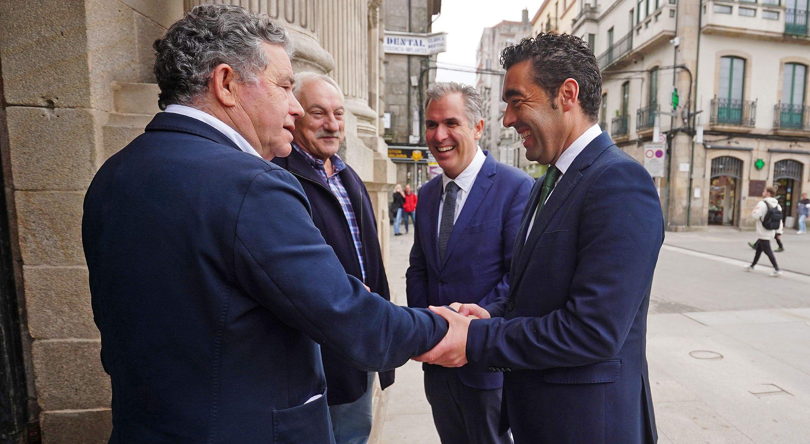 Miguel Anxo Fernández Lores, César Mosquera, Rafa Domínguez e Luis López