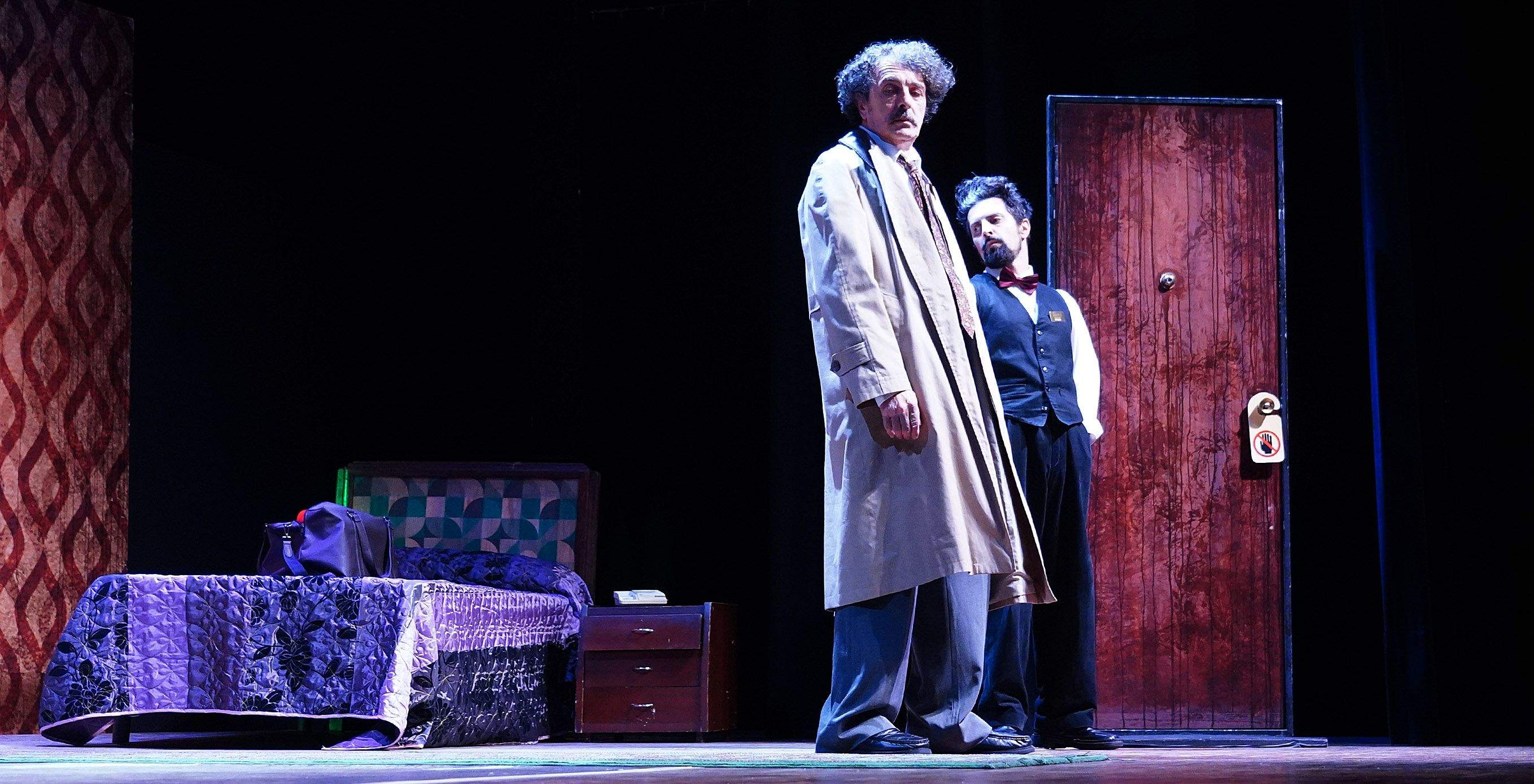 Representación de la obra "Entrega en man", de Contraproducións, en Ponteatro