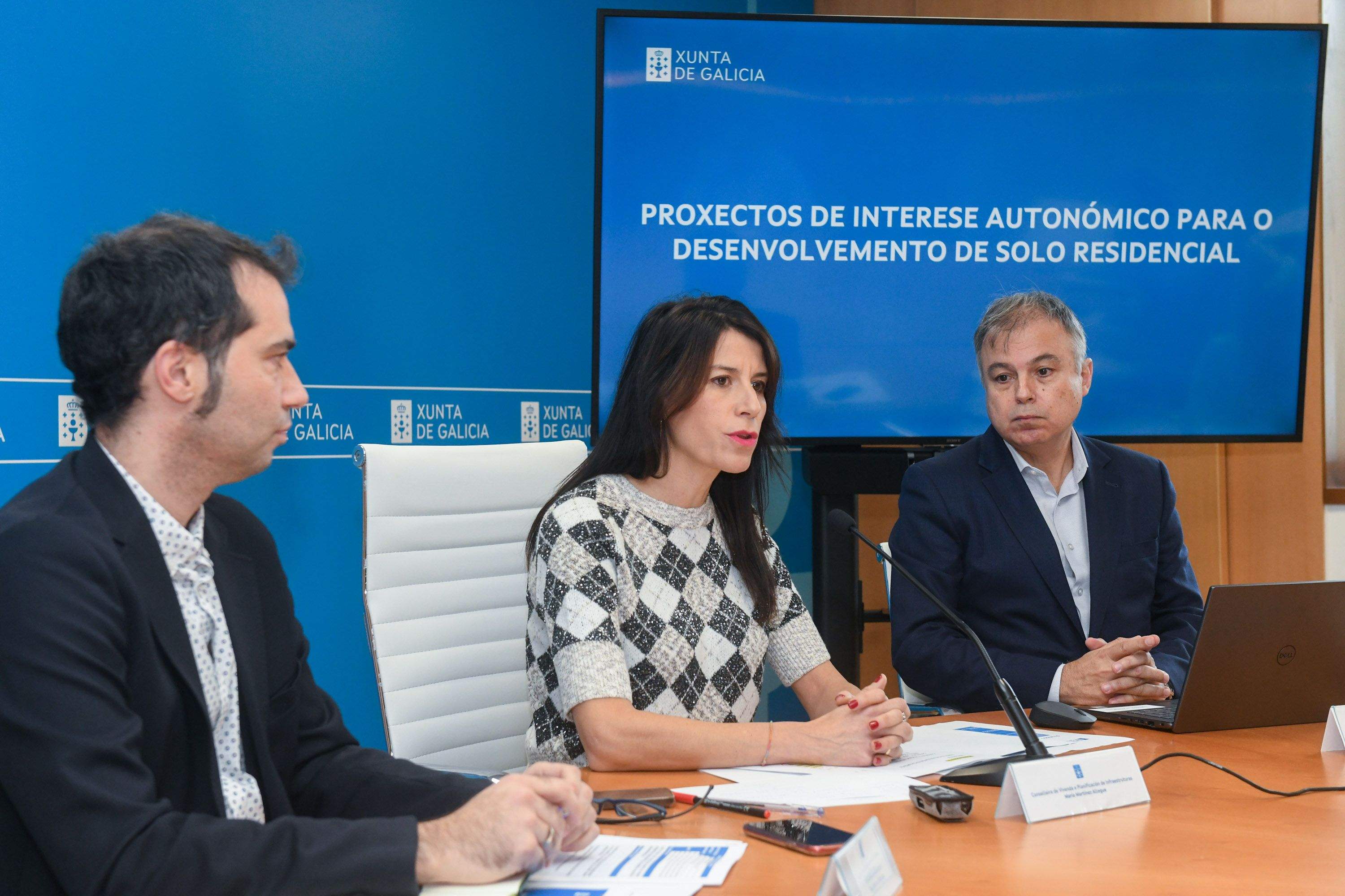 La conselleira Martínez Allegue en rueda de prensa