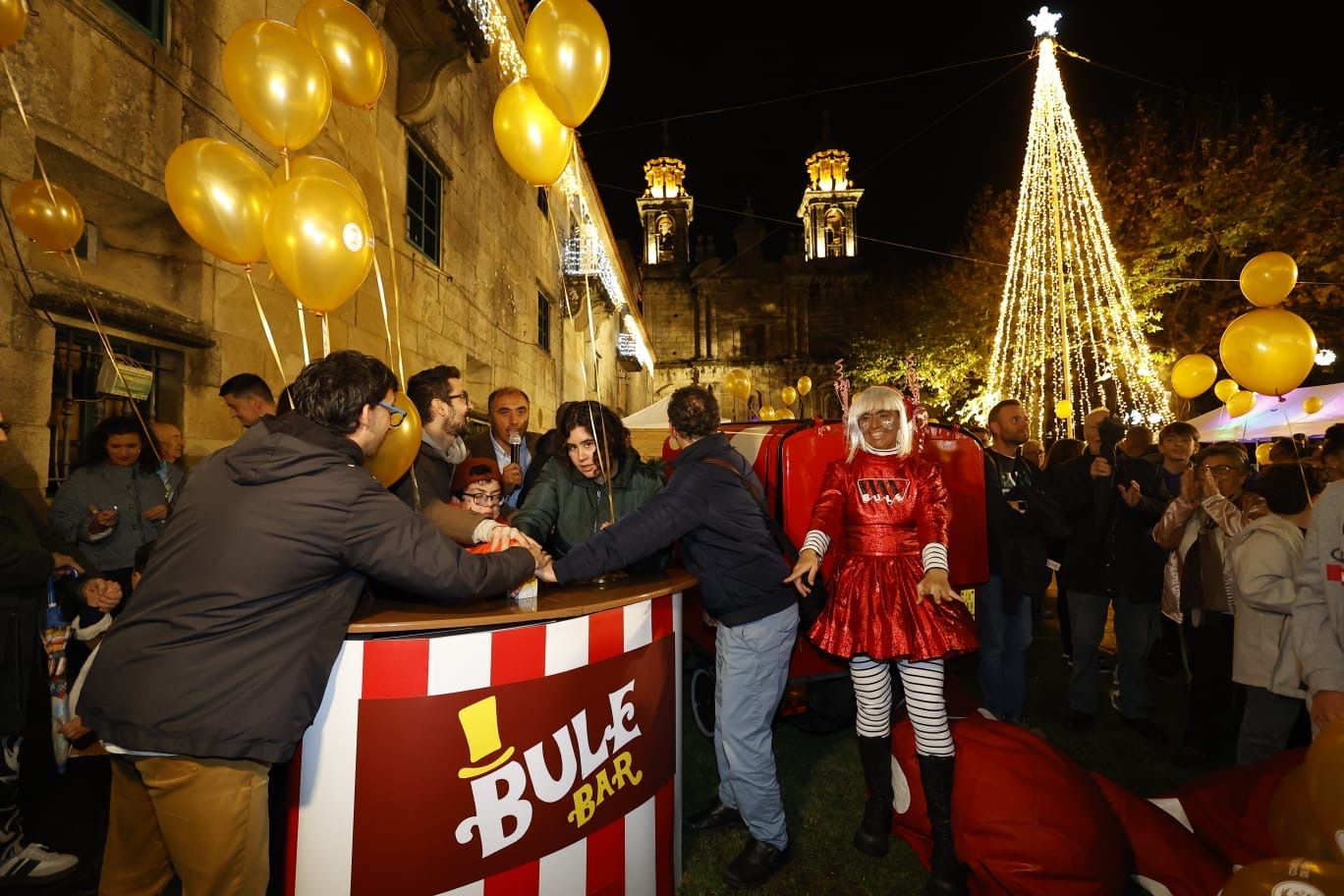 Inauguración da iluminación de Nadal de Poio Inauguración da iluminación de Nadal de Poio