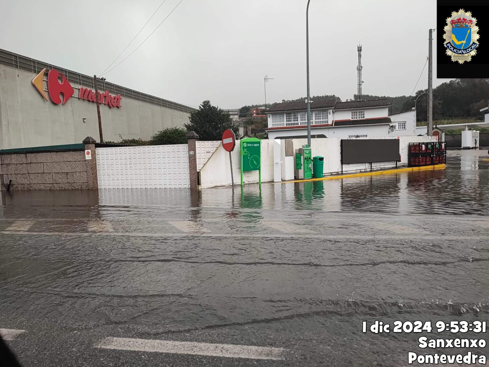Inundacións en Sanxenxo o domingo 1 de decembro Inundacións en Sanxenxo o domingo 1 de decembro