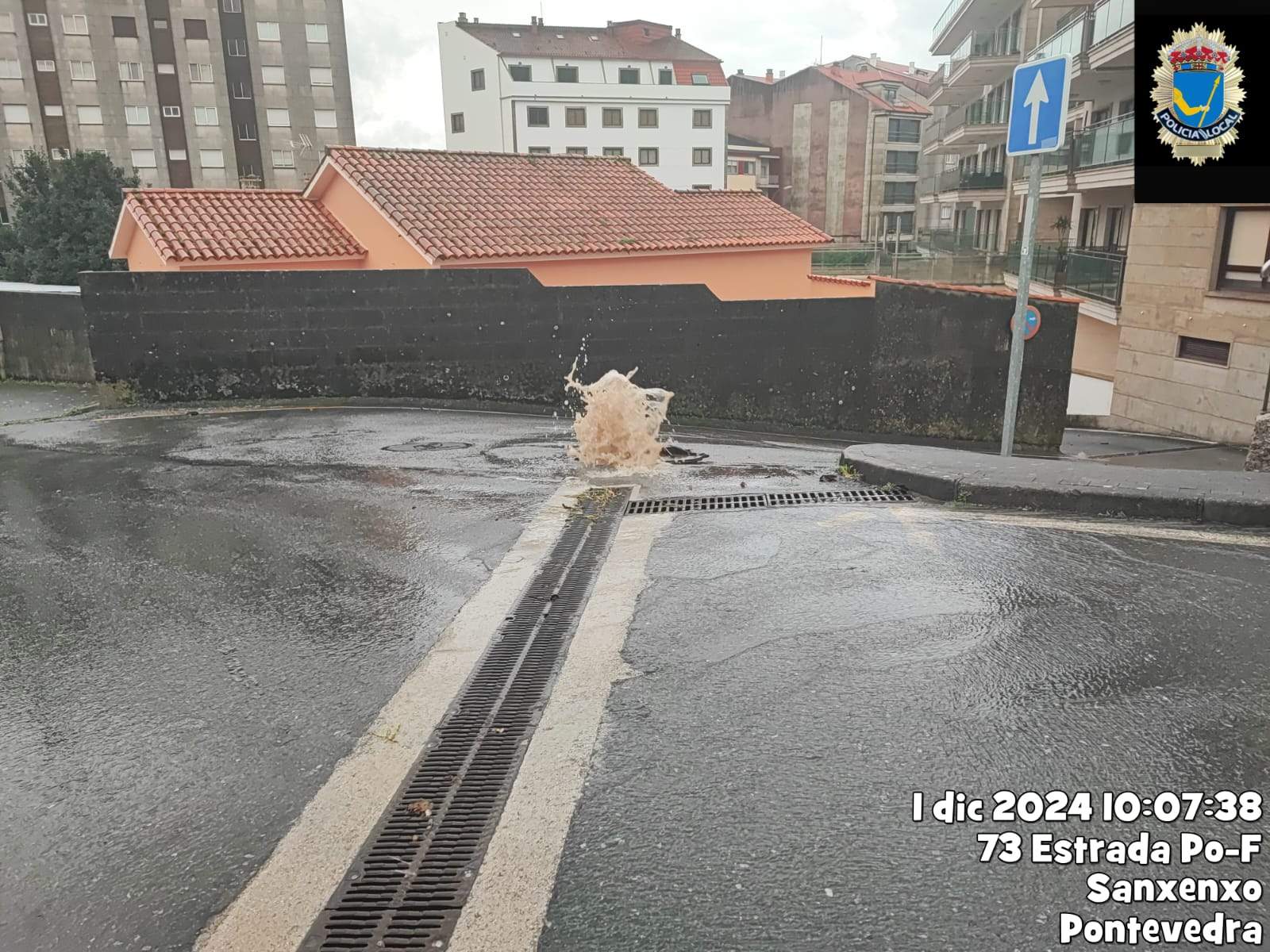 Inundacións en Sanxenxo o domingo 1 de decembro Inundacións en Sanxenxo o domingo 1 de decembro