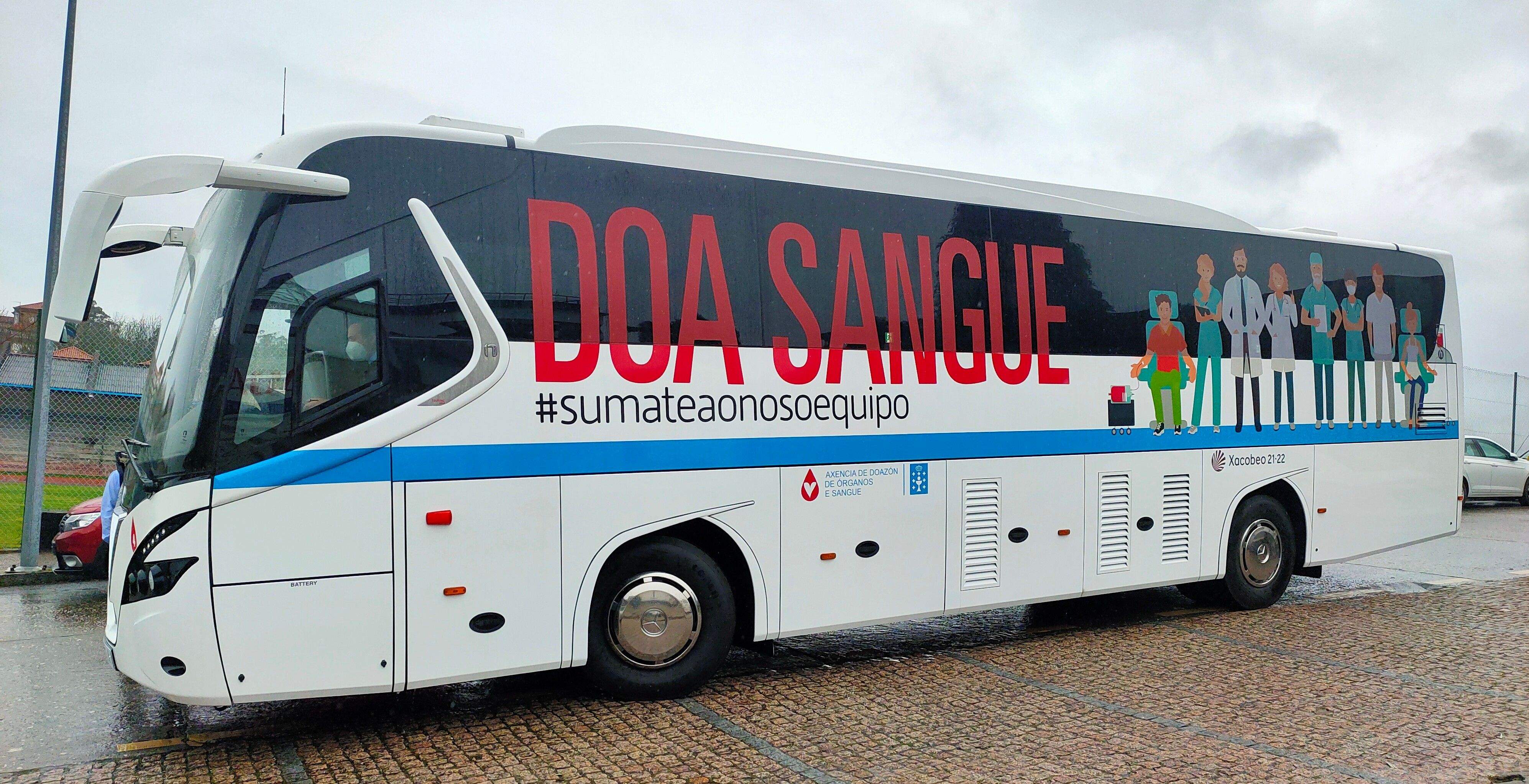 Unidad móvil de donación de sangre
