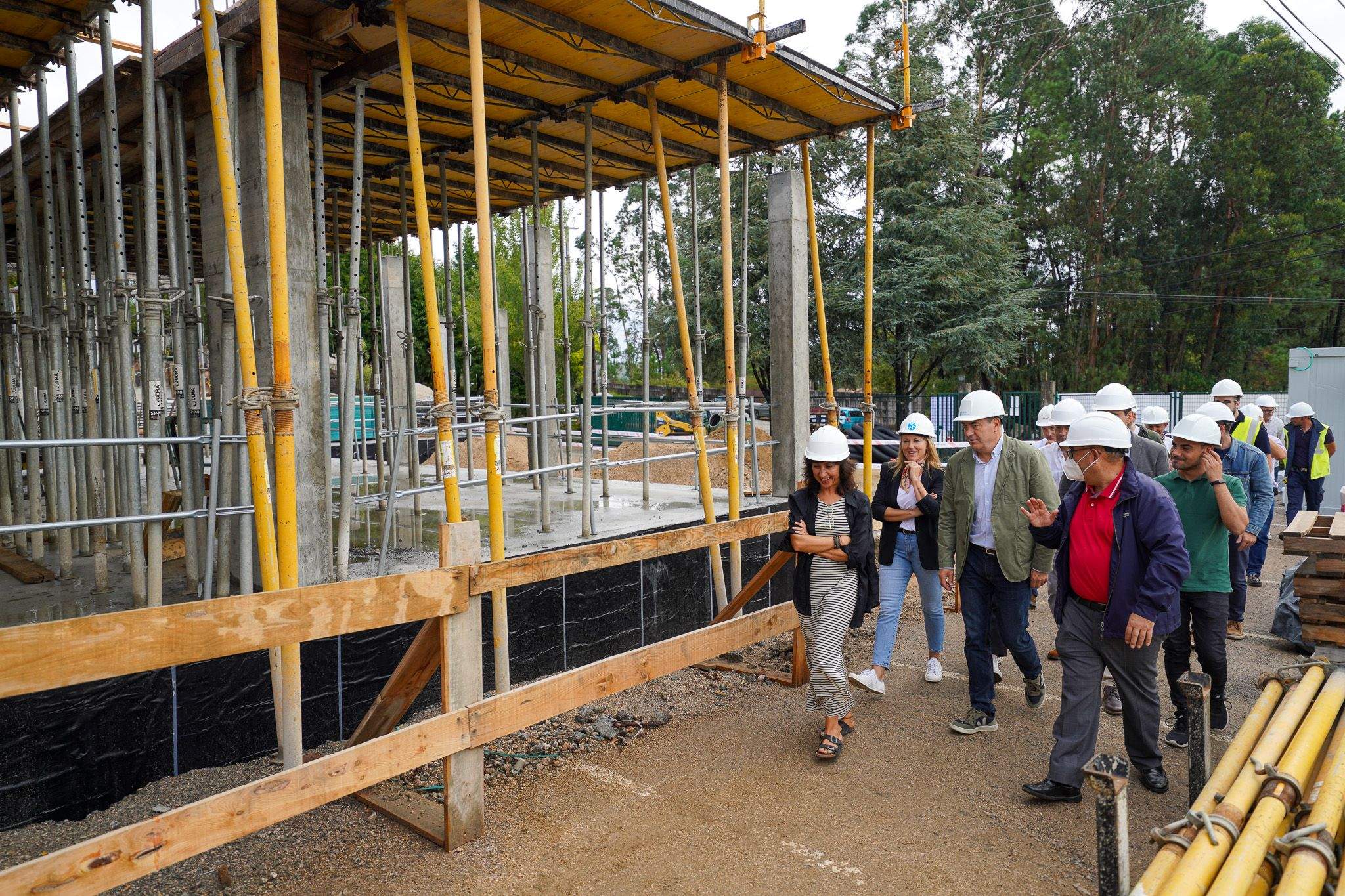 Obras no IES  Pedras Rubias, en Salceda de Caselas