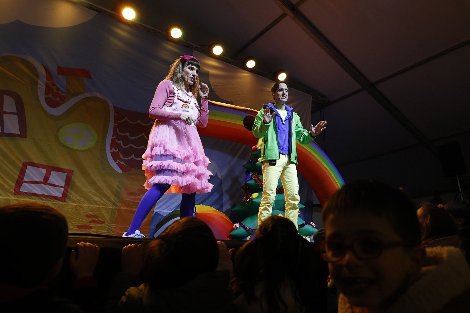 Actuación de Juan D y Beatriz en el Nadal de Poio