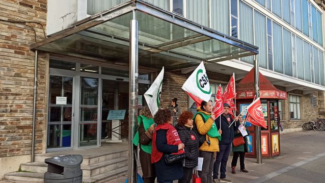 Protesta contra la vulneración del acuerdo por parte del SERGAS