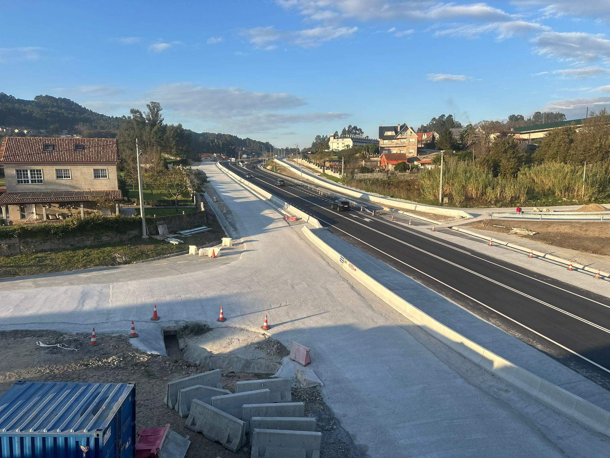 A 57 a su paso por Vilaboa