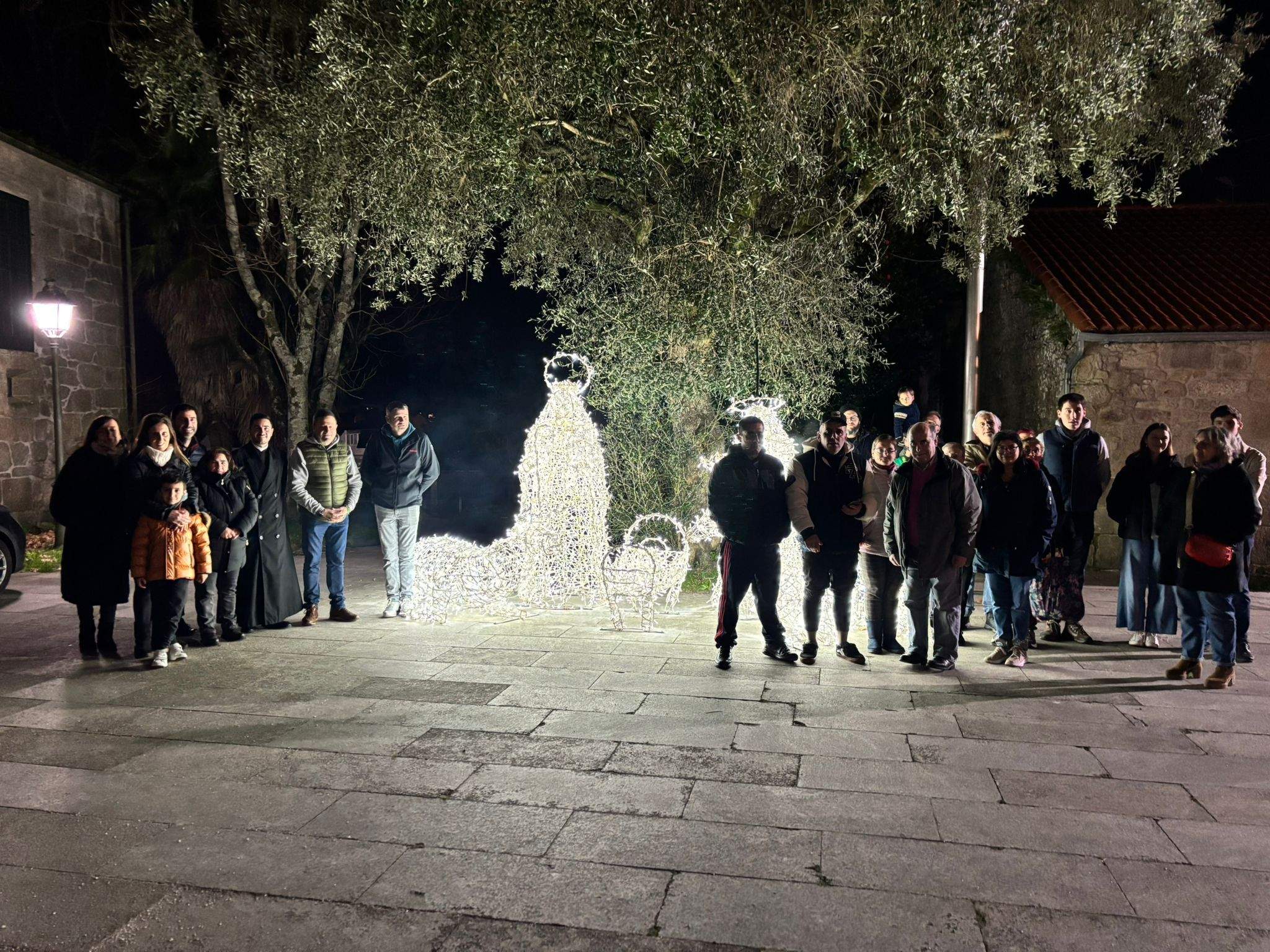 Encendido del alumbrado de Nadal en Cuntis