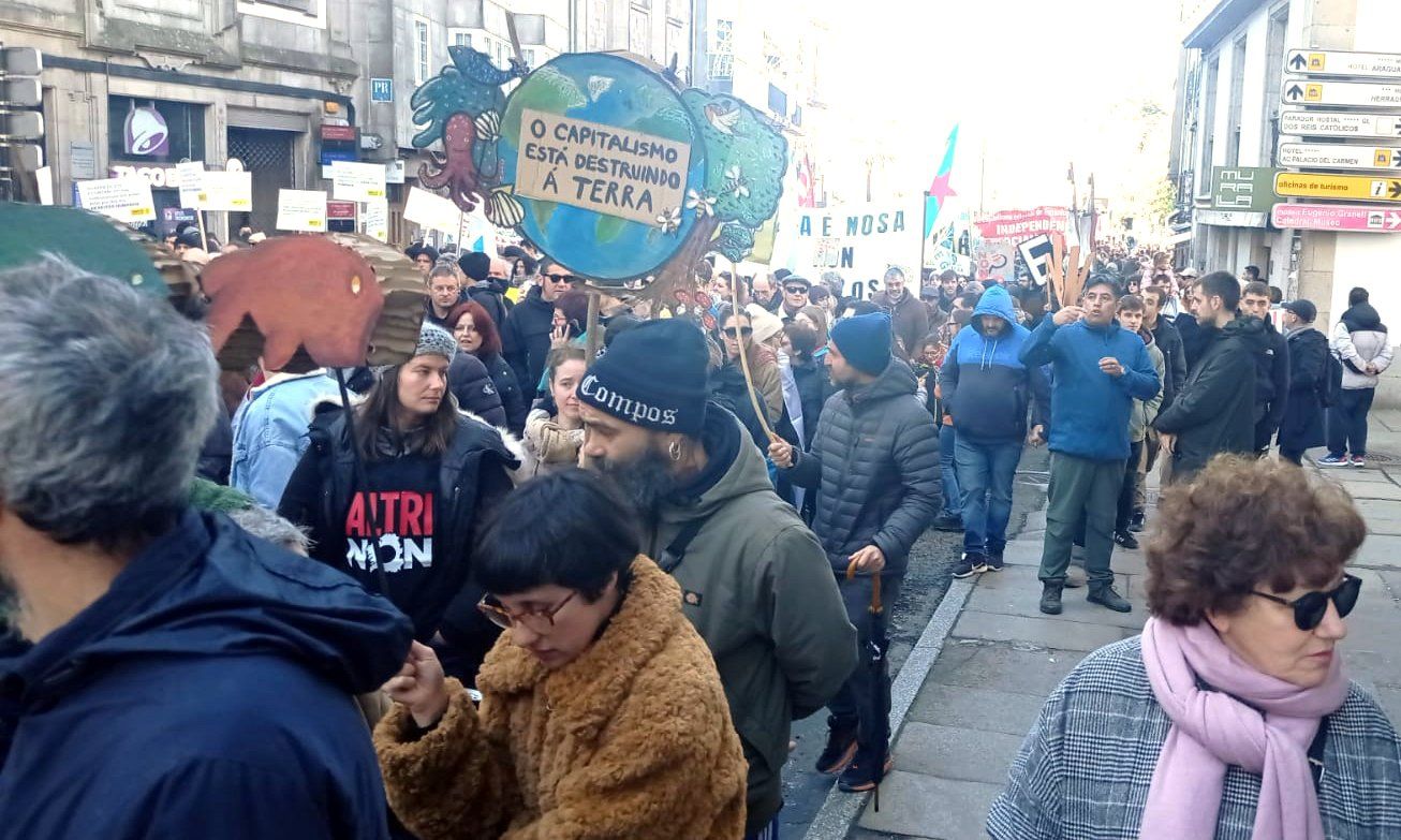 Marcha contra el proyecto de Altri en Palas de Rei