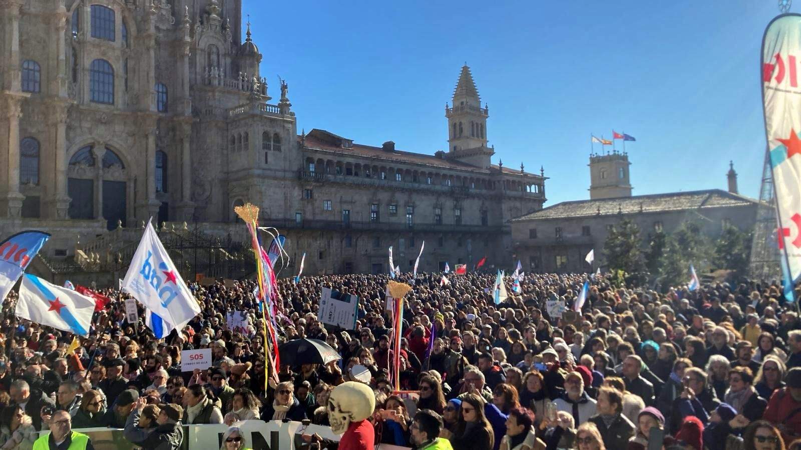 Marcha contra el proyecto de Altri en Palas de Rei