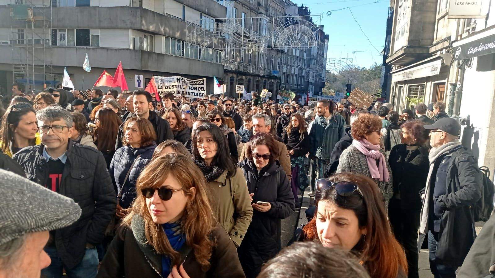 Marcha contra el proyecto de Altri en Palas de Rei