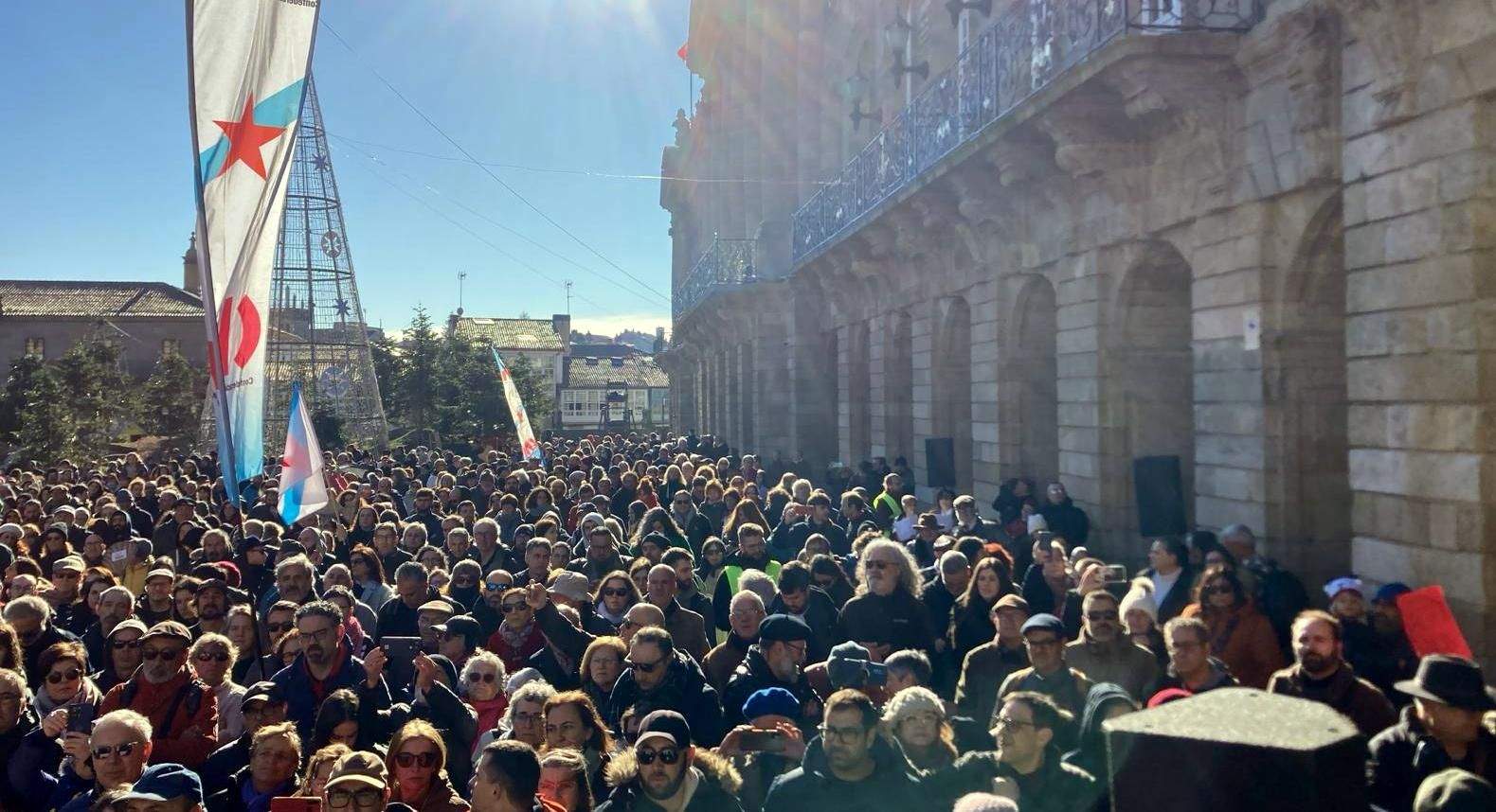 Marcha contra el proyecto de Altri en Palas de Rei