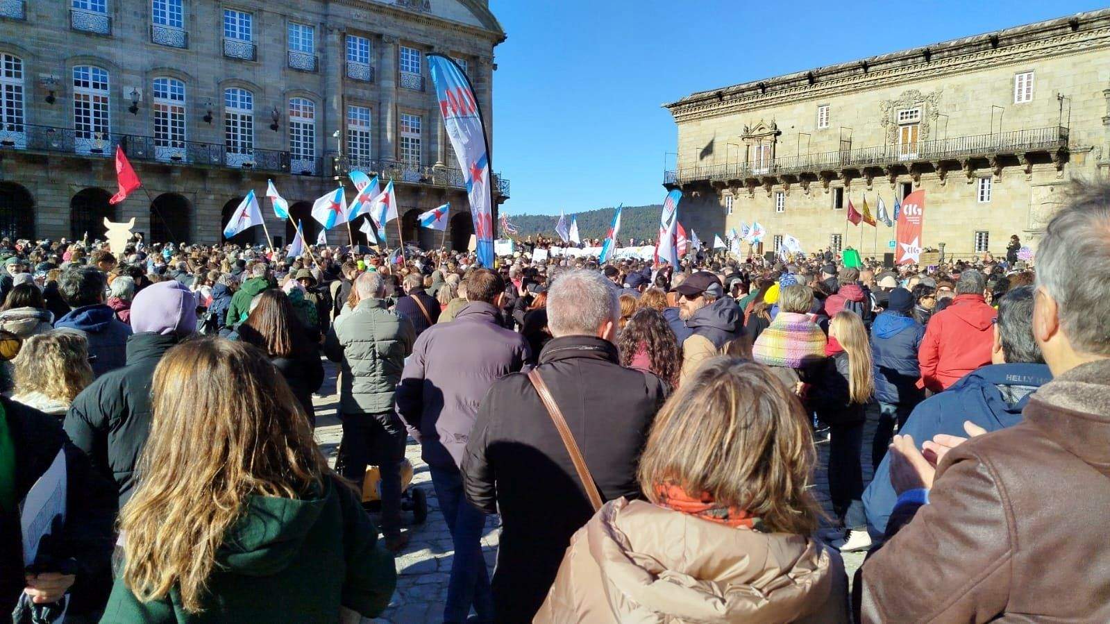 Marcha contra el proyecto de Altri en Palas de Rei