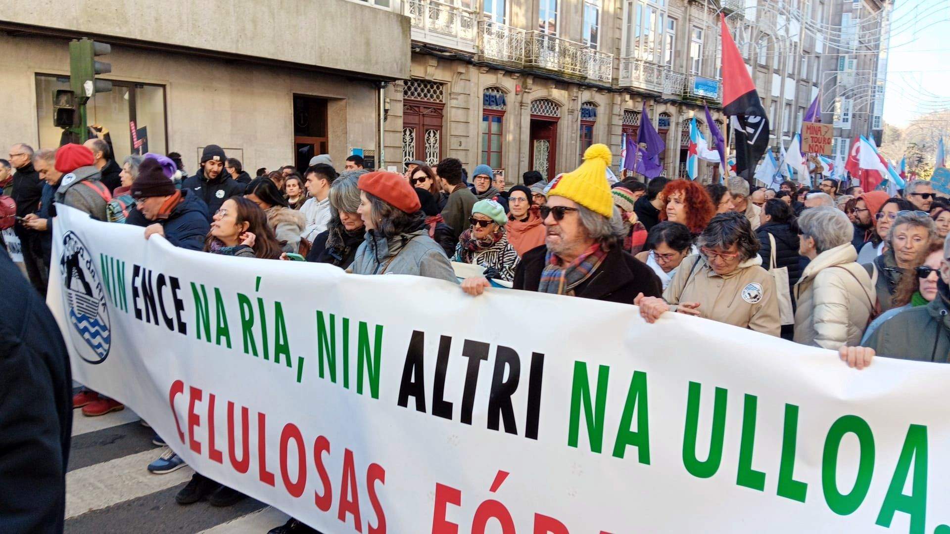 Marcha contra el proyecto de Altri en Palas de Rei