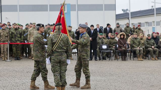 A Brilat toma o relevo do continxente español despregado en Eslovaquia A Brilat toma o relevo do continxente español despregado en Eslovaquia