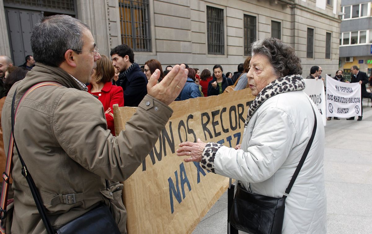 Protesta de jueces, fiscales, abogados y funcionarios de la Justicia contra las reformas de Gallardón