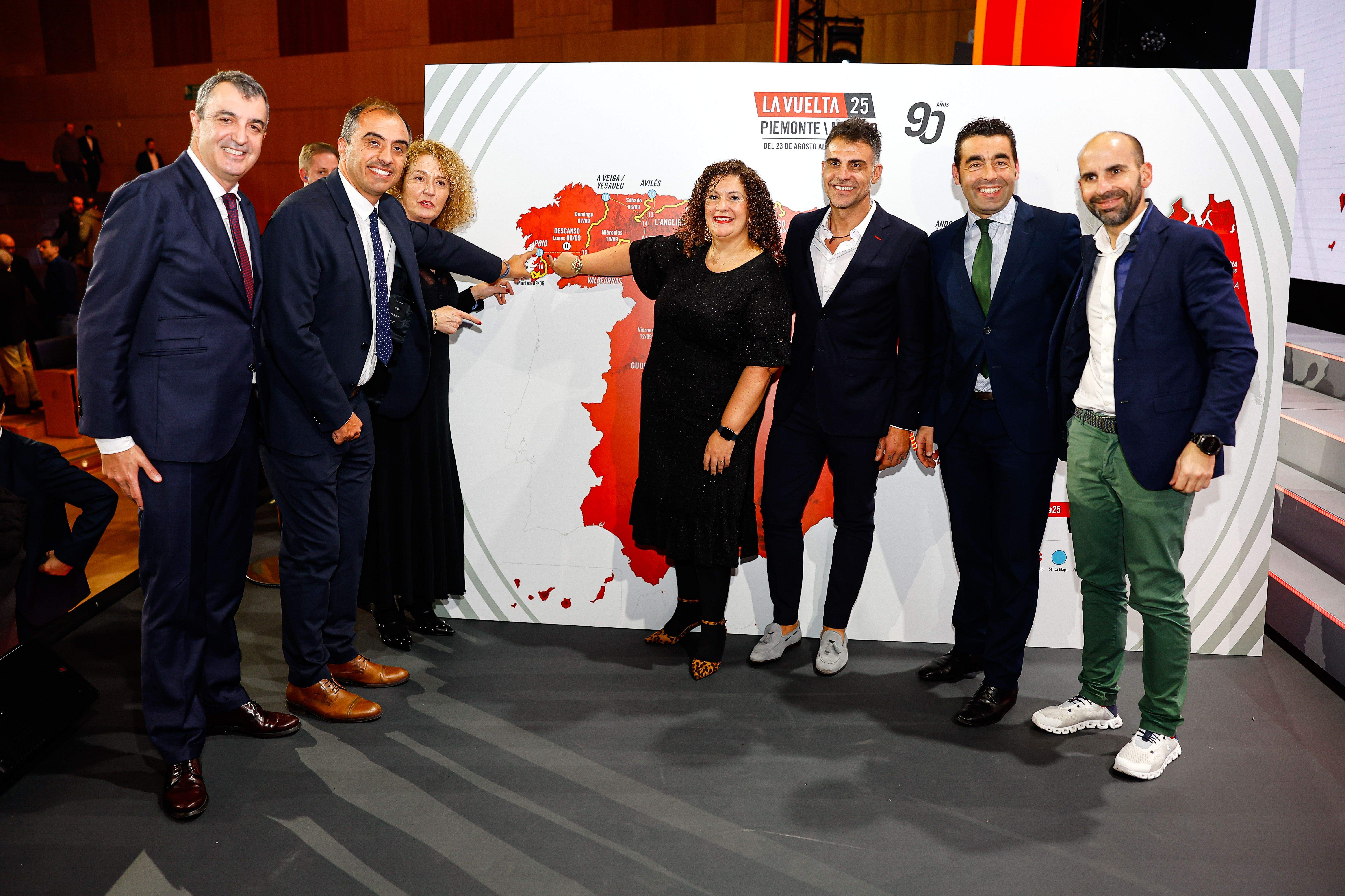 Ángel Moldes y Luis López en la presentación del recorrido de La Vuelta