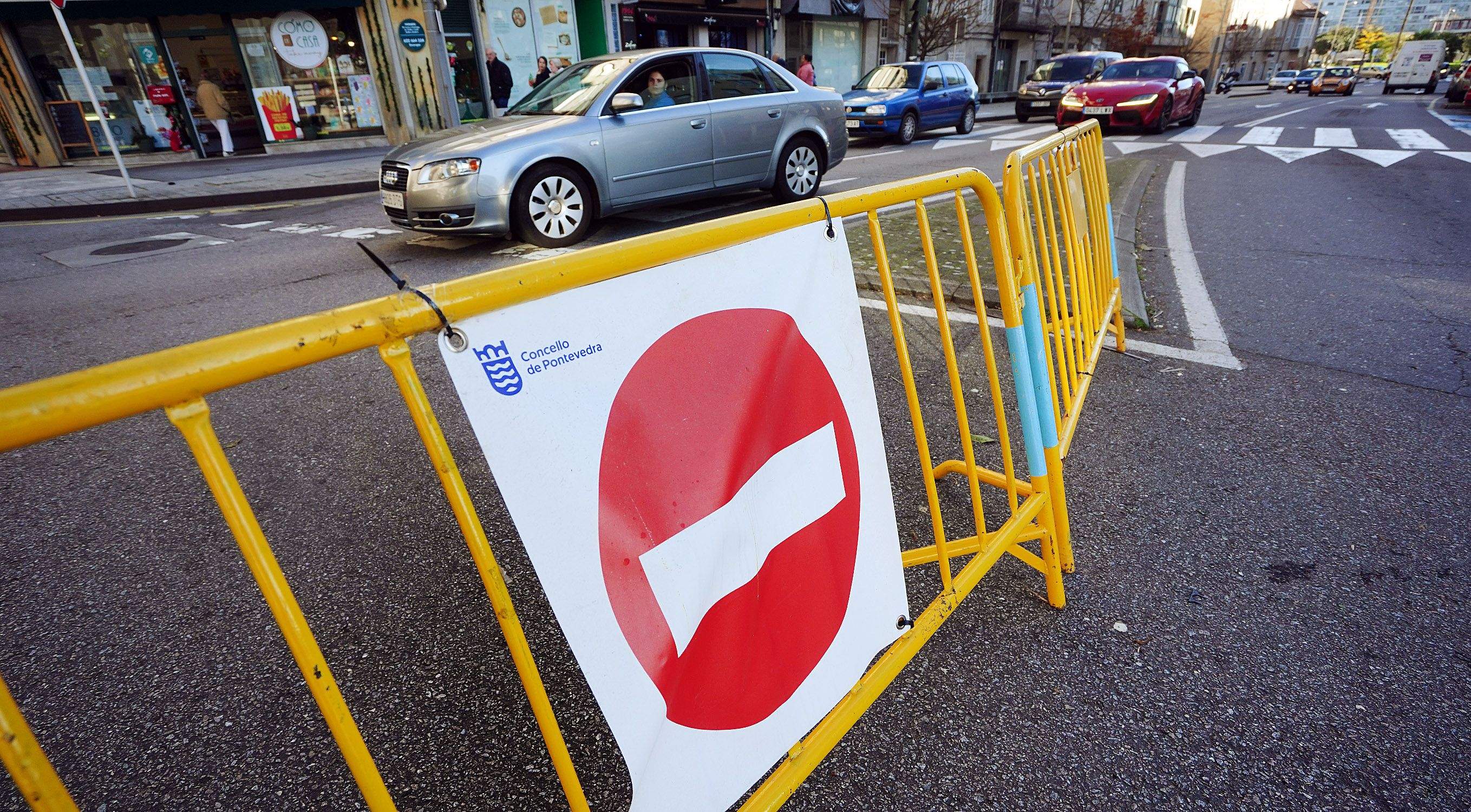 Dispositivo de tráfico en Pontevedra por la Navidad