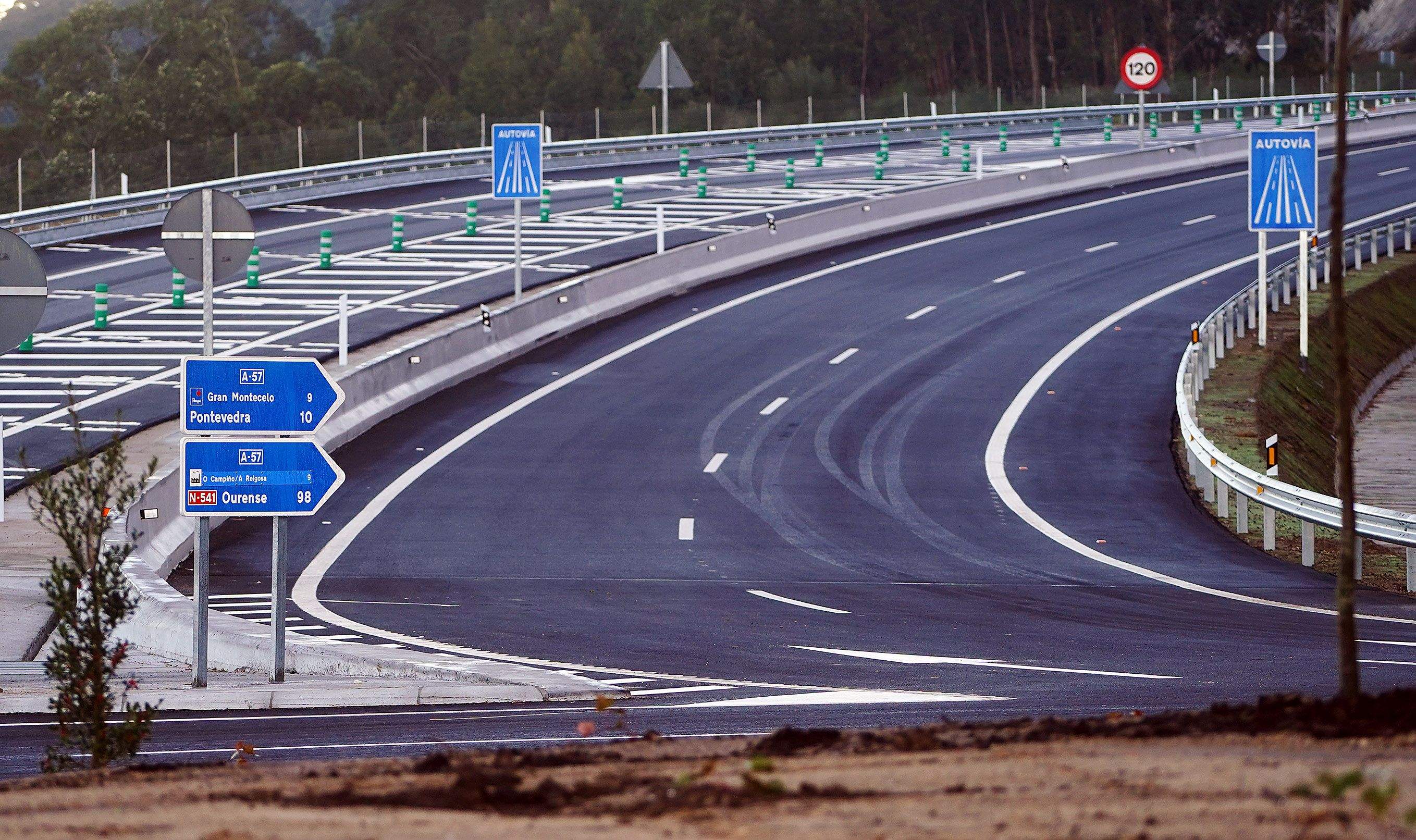 Inauguración del primer tramo de la A-57, entre Vilaboa y A Ermida