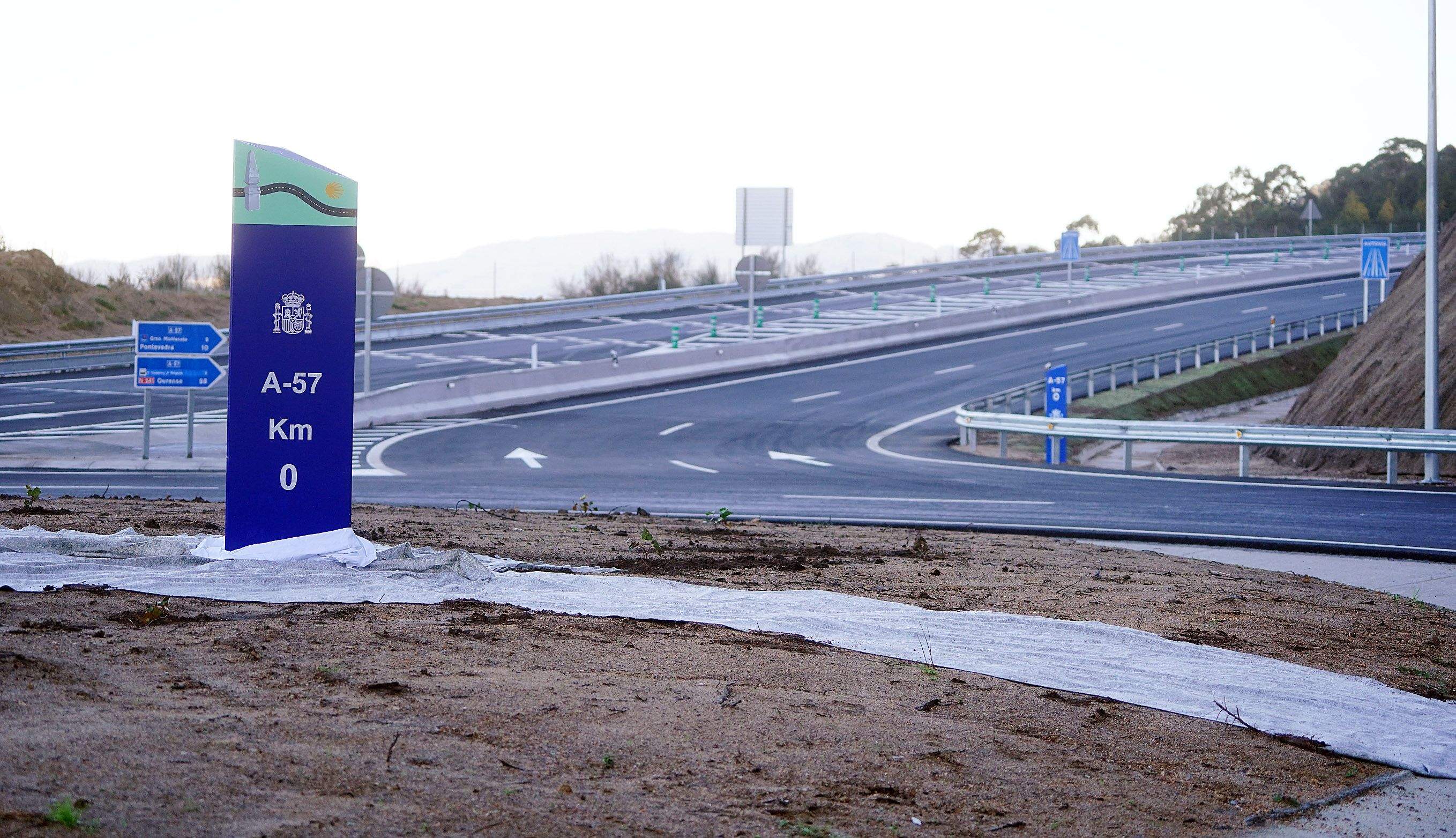 Inauguración del primer tramo de la A-57, entre Vilaboa y A Ermida